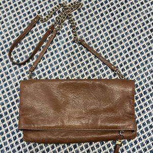 Stella & Dot The Waverly Bag Lamskin Leather Crossbody clutch